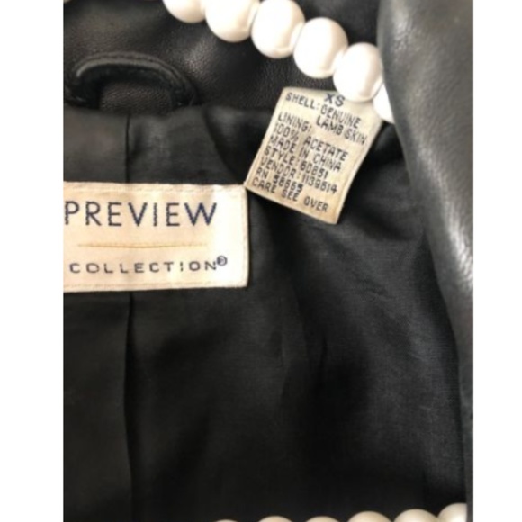 Preview Collection Leather Jacket Black Woman XS - Picture 5 of 8